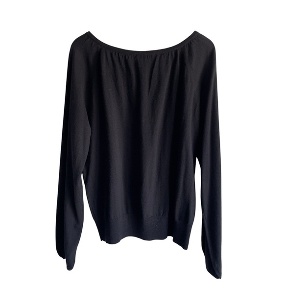 Tory Burch 100% cashmere gold key hole sweater XL - Picture 8 of 10